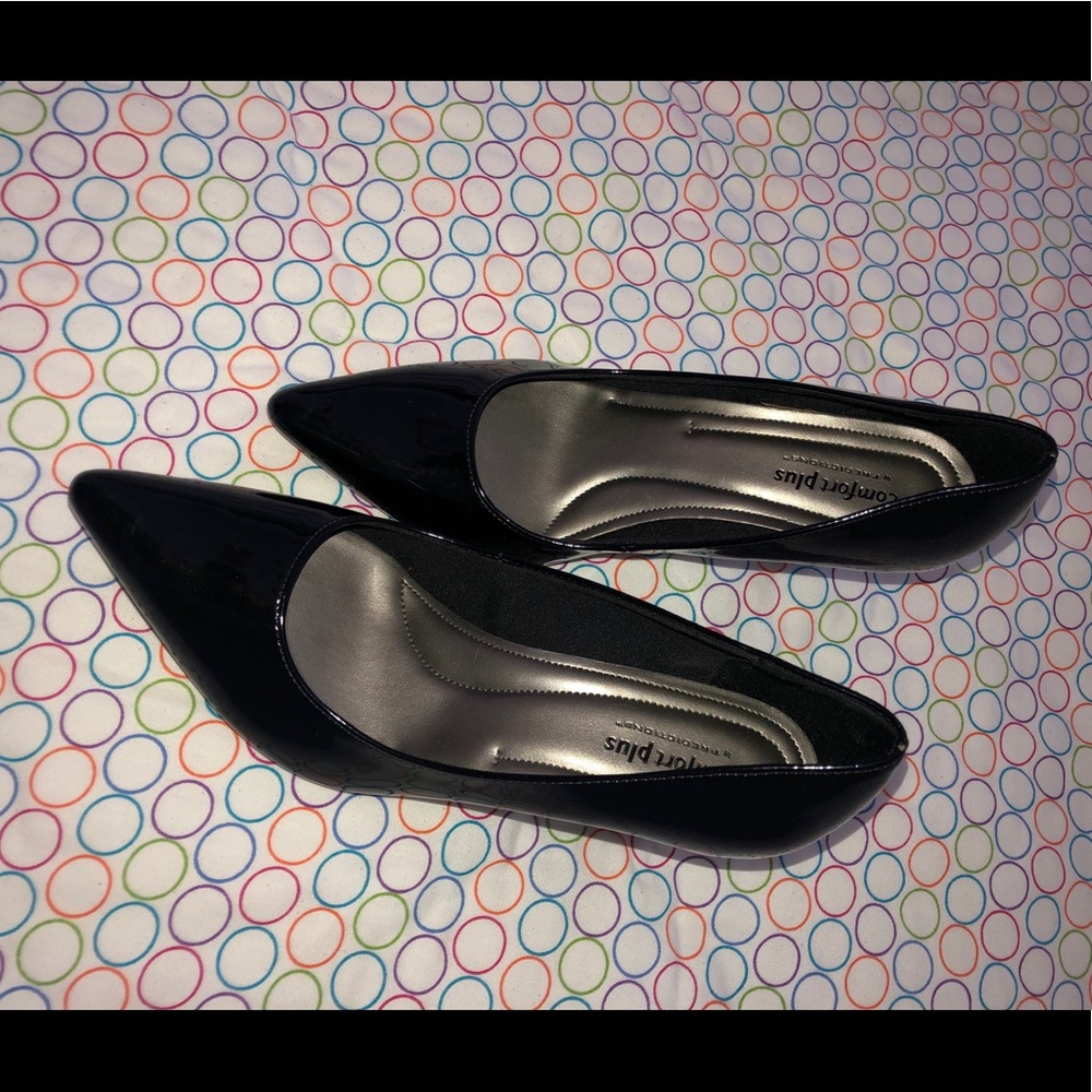 COMFORT PLUS + black + POINTED HEELS